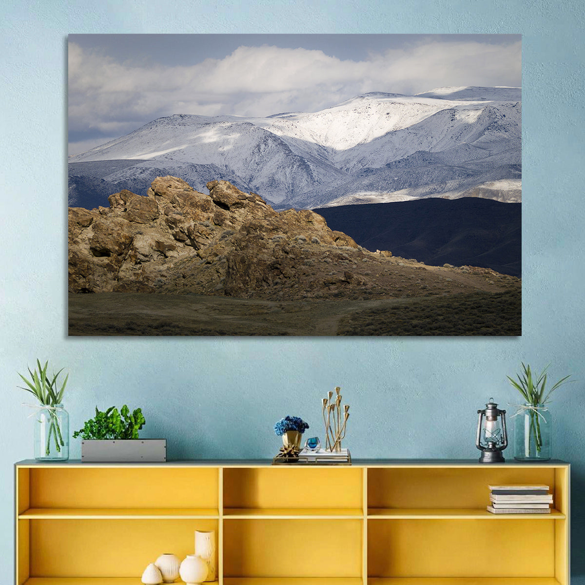 Wonderstone Snow-dusted Mountains Wall Art