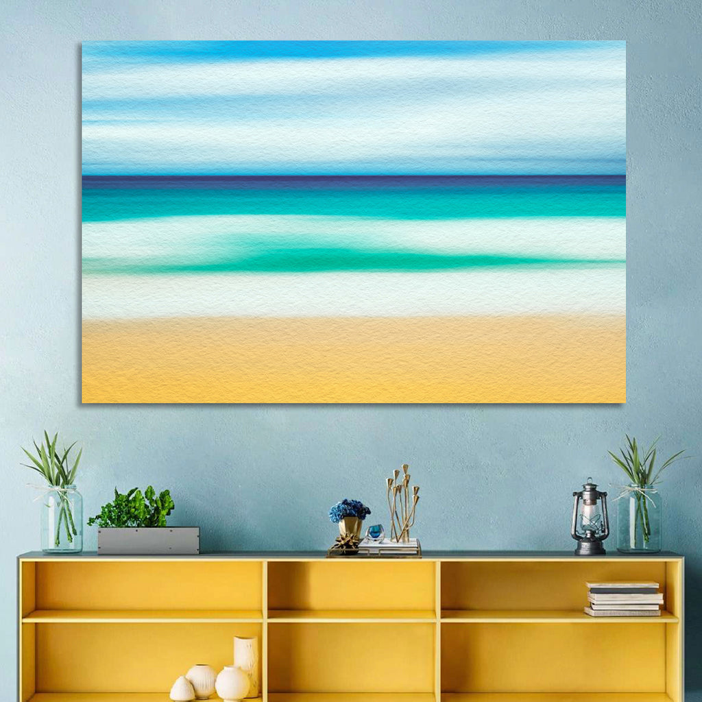 Sand and Surf Abstraction Wall Art