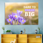Dare to Dream Big, Purple Crocus Wall Art