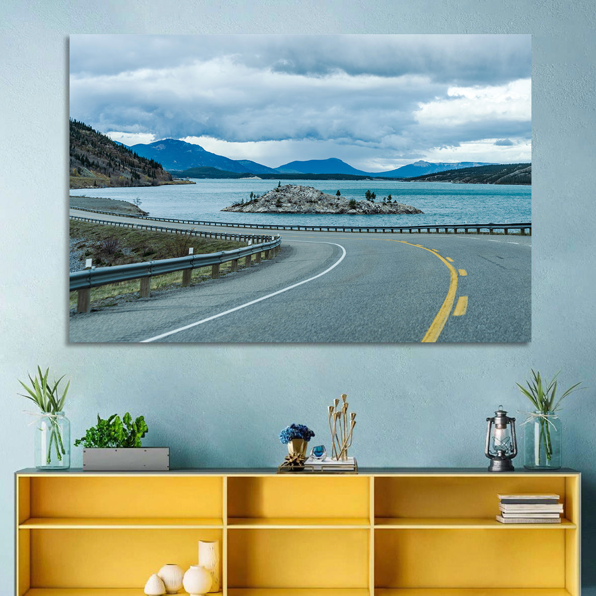 David Thompson Highway 11, Abraham Lake Wall Art in a room, landscape