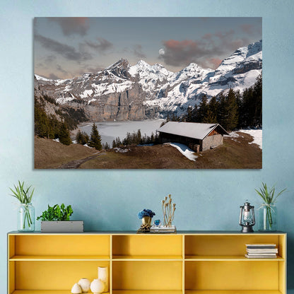Frozen Lake Oeschinen Wall Art