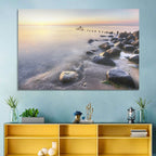 Michigan Shoreline Pilings Wall Art