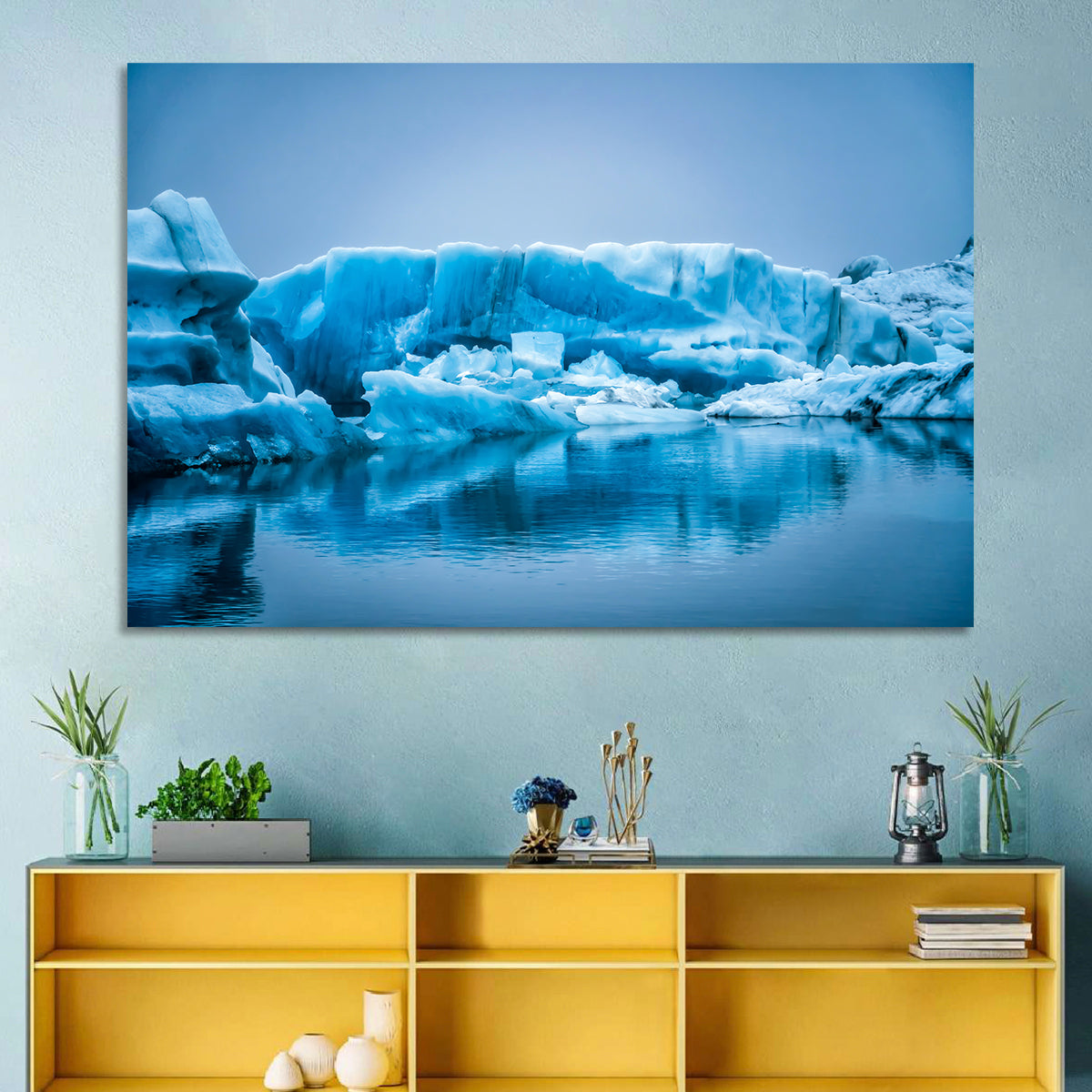 Icebergs in Jokulsarlon Wall Art