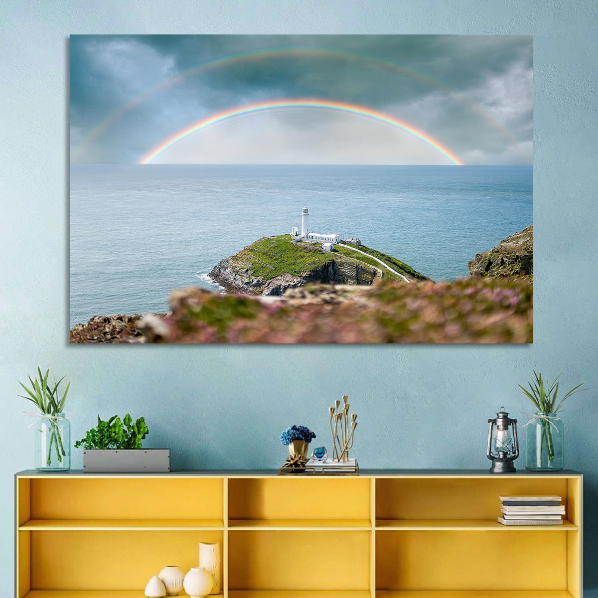 South Stack Lighthouse Coastline Wall Art