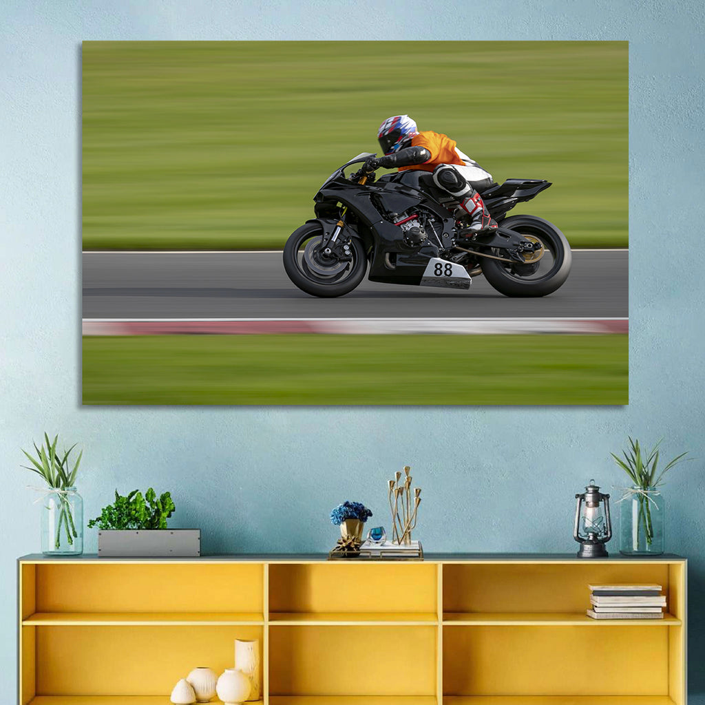 Motorcycle Racer No. 88 Wall Art