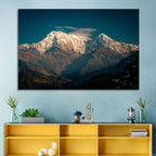 Annapurna South Summit with Wispy Clouds Wall Art