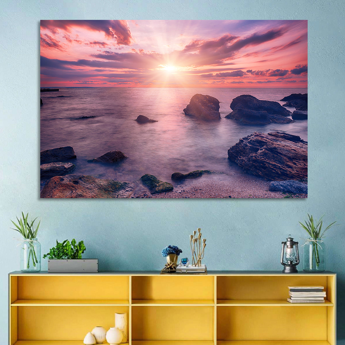 Ethereal Sea Sunrise Wall Art