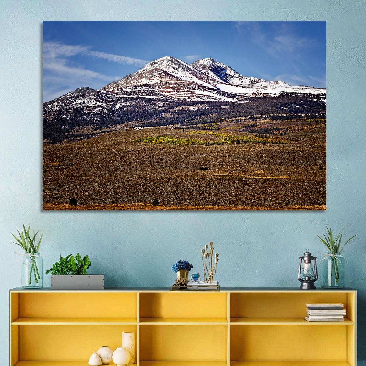 Sierra Nevada Snow Capped Peaks Wall Art