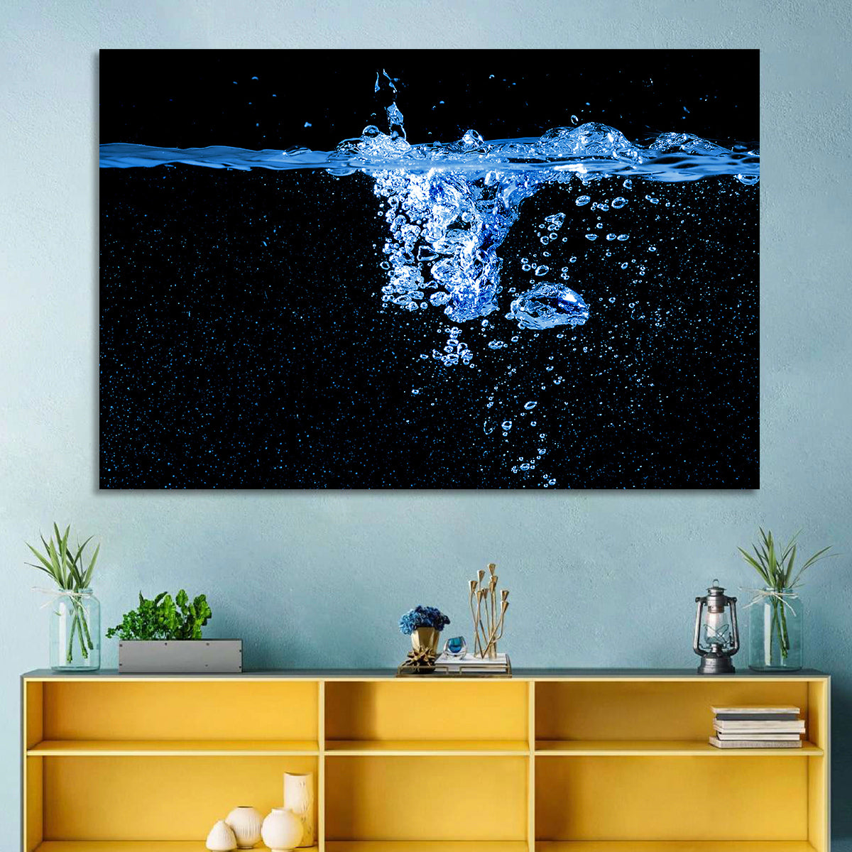 Underwater Bubble Motion Wall Art