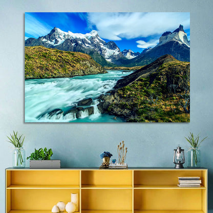 Mountains Stream Wall Art