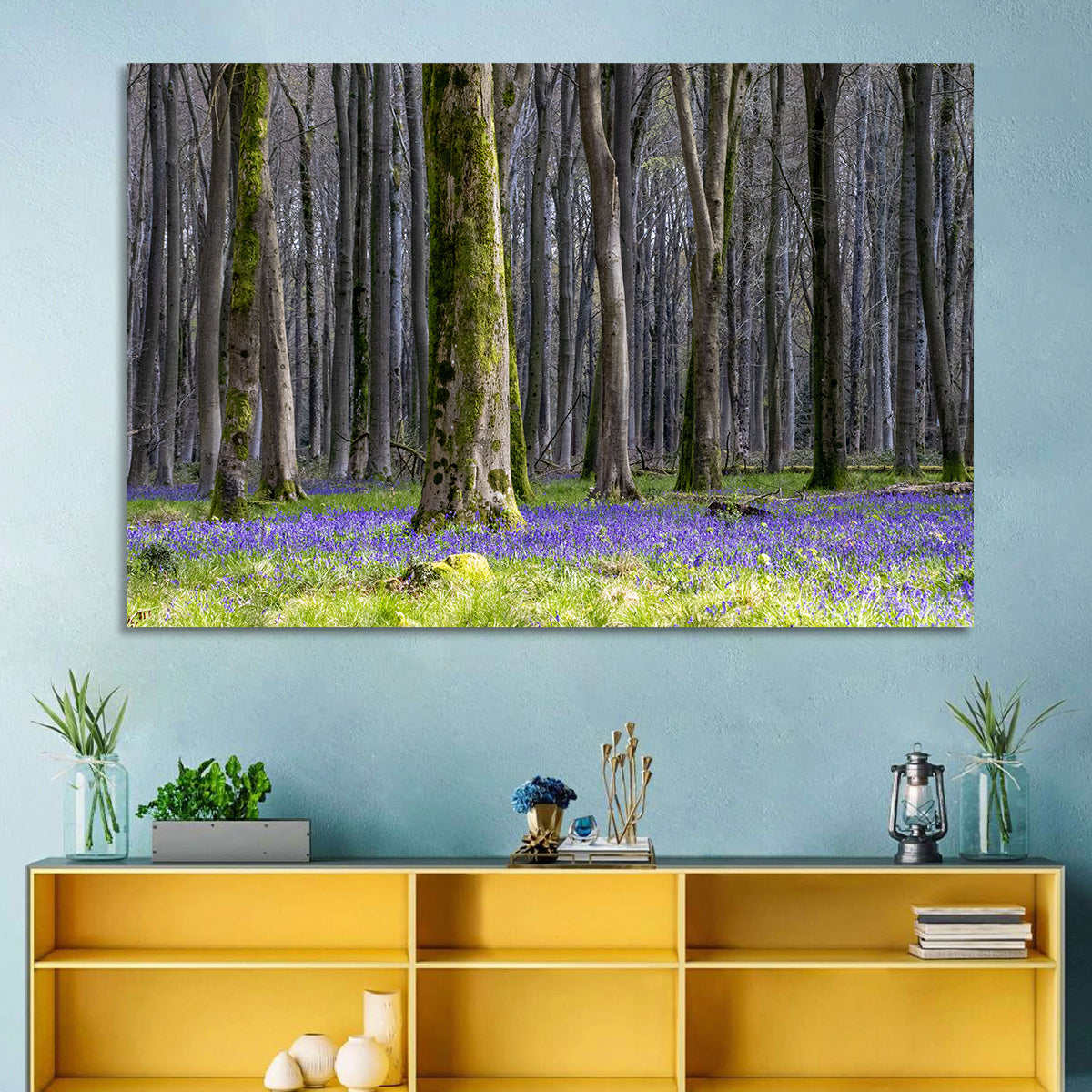 Bluebell Beechwood Grove Wall Art