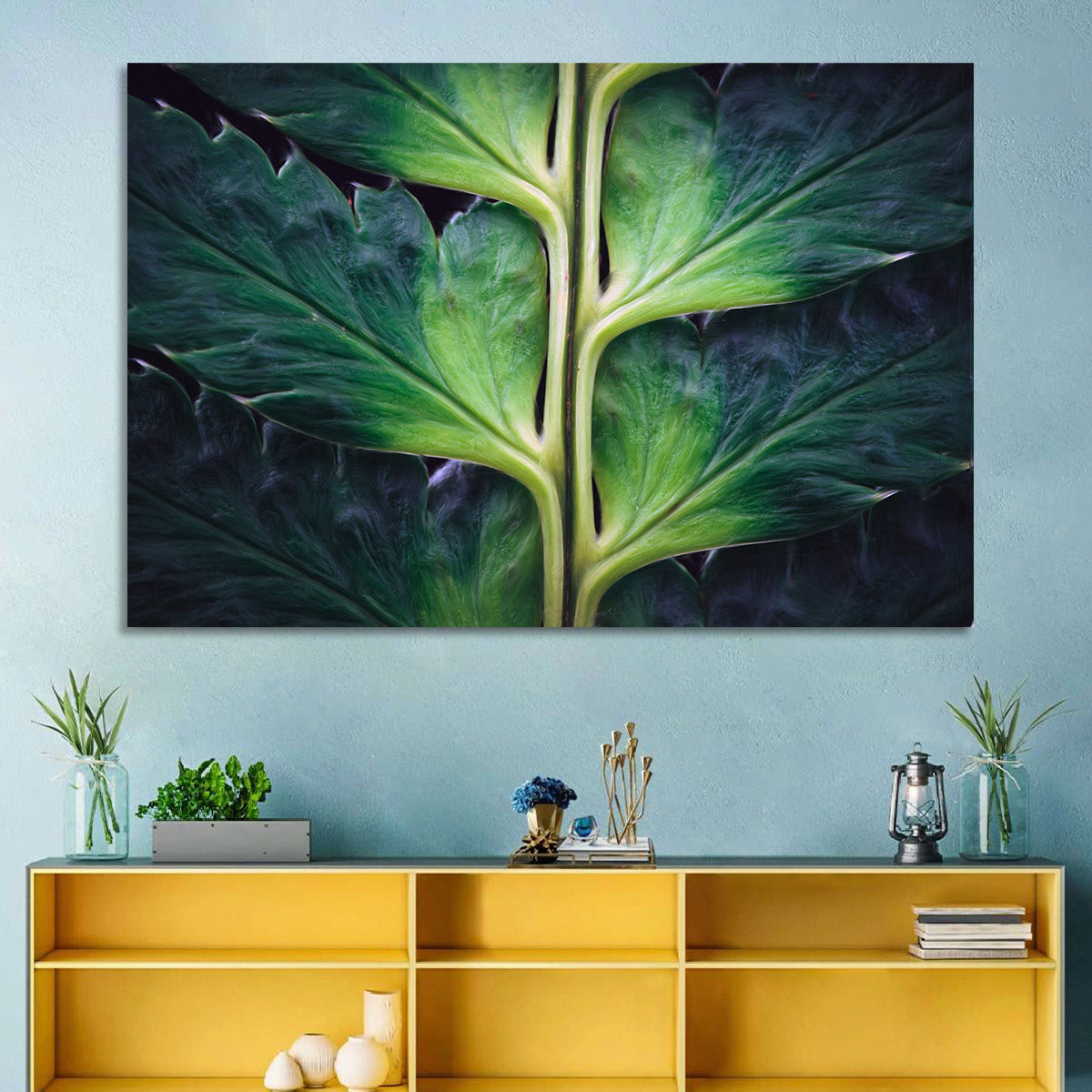 Fern Stem Macro Study Wall Art