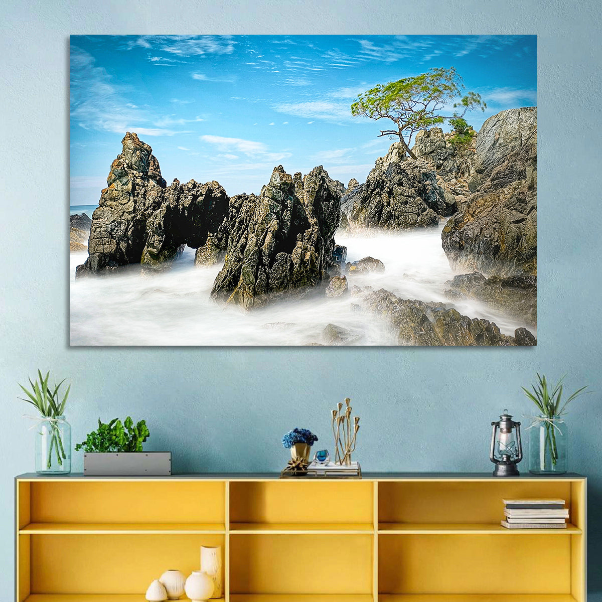 Karang Bebay Misty Shore Wall Art