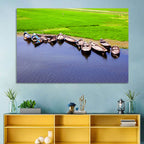 Boats at the Shoreline Wall Art