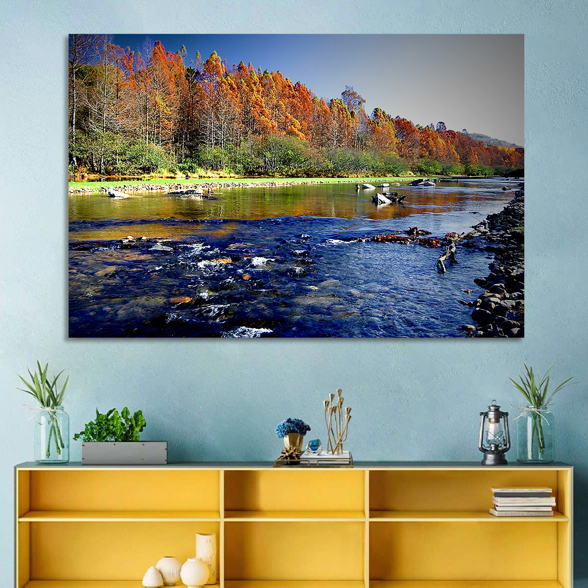 Beavers Bend State Park Wall Art in a room, landscape