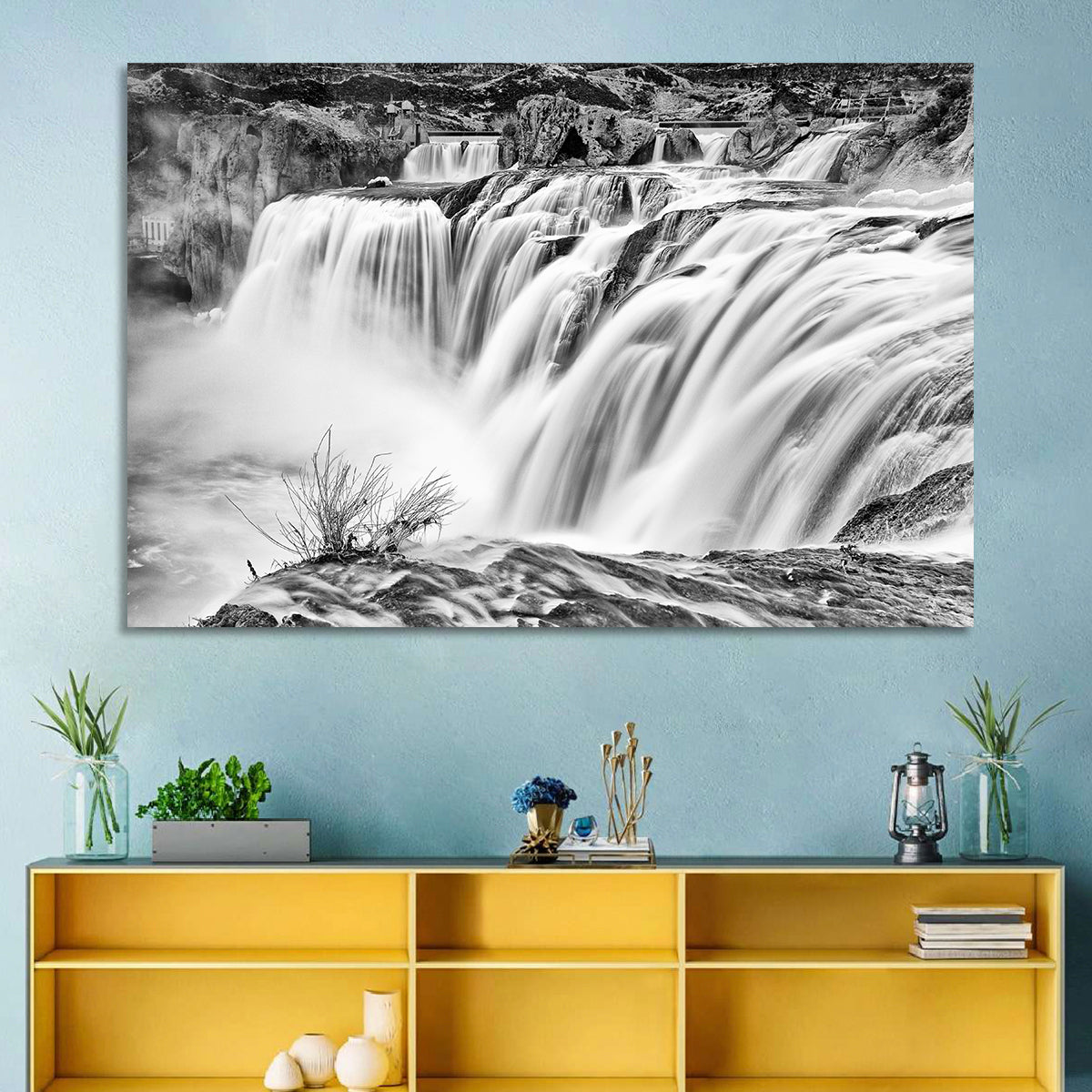 Shoshone Falls, Twin Falls Wall Art in a room, landscape