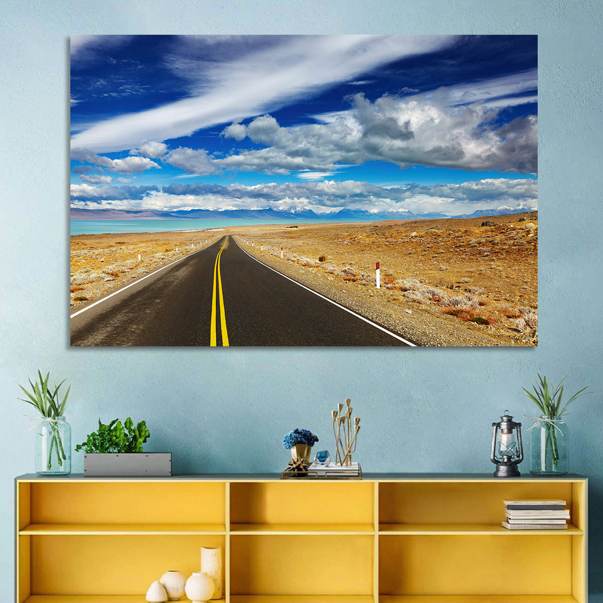 Road to Viedma Lake, Patagonia Wall Art in a room, landscape