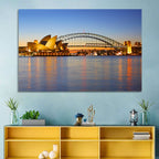 Sydney Harbour Bridge and Opera House Wall Art