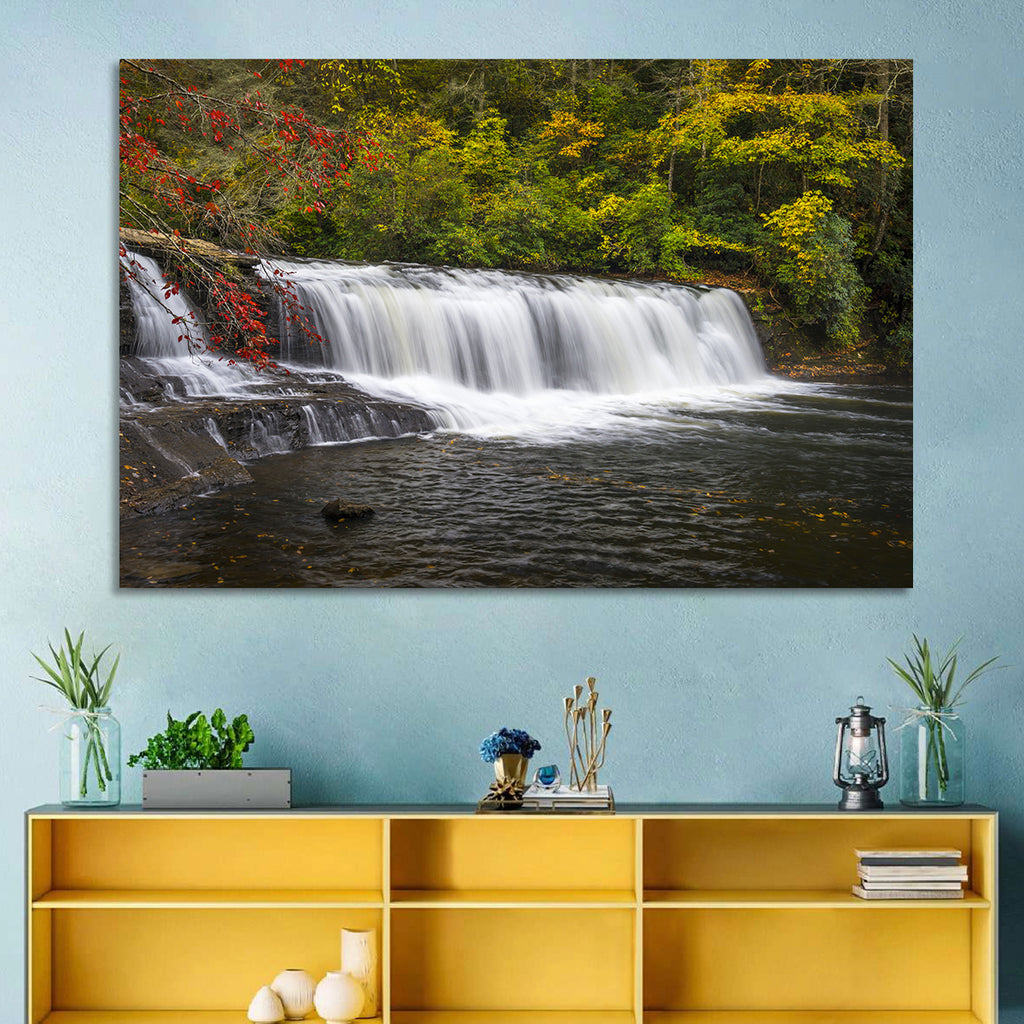 Dupont State Forest Autumn Waterfall Stream Wall Art