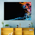 Glowing Flame Abstract Wall Art
