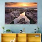 Sam Phan Bok Sunrise River Canyon Wall Art