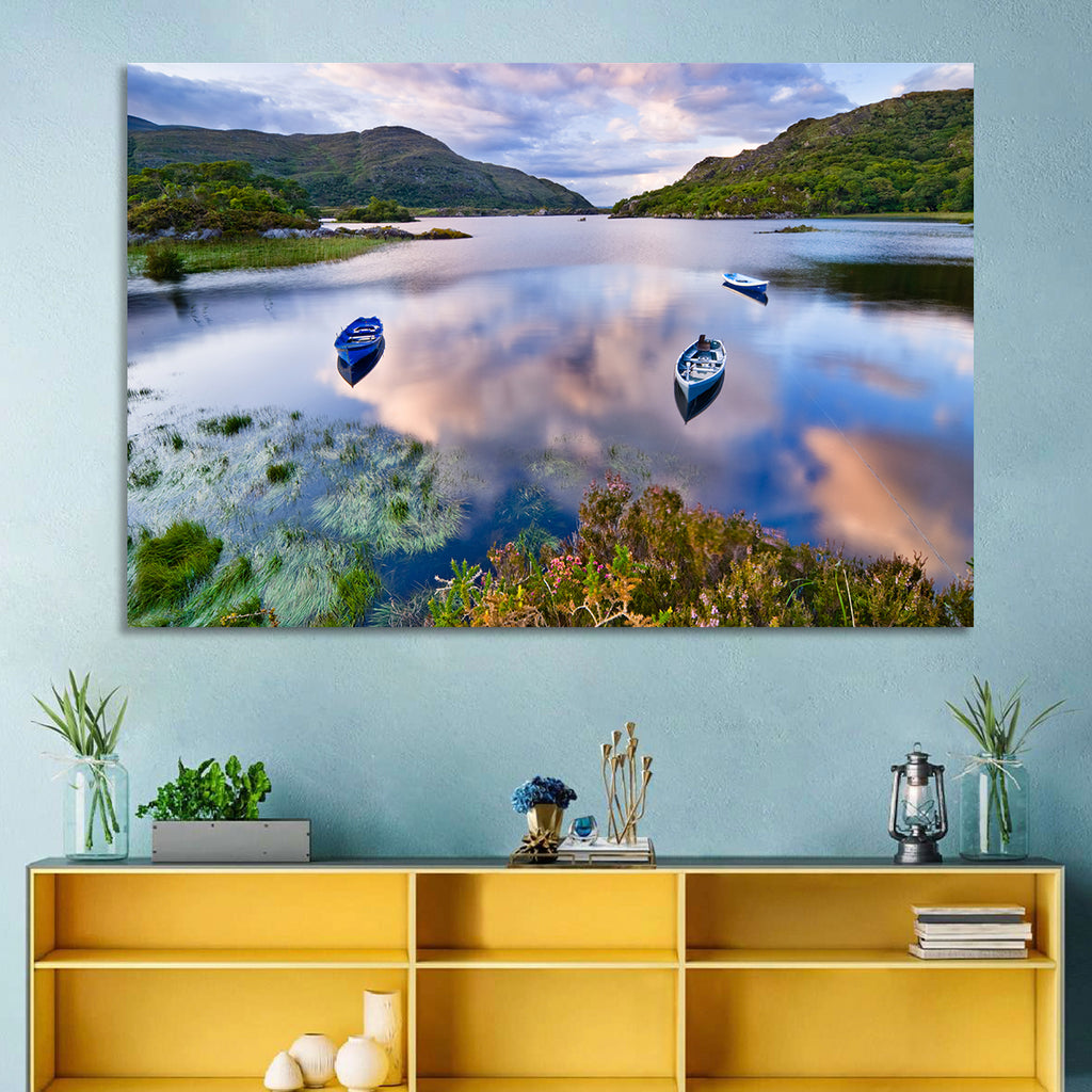 Lough Leane Rowboats at Dusk Wall Art