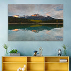 Patricia Lake Golden Hour Reflection Wall Art