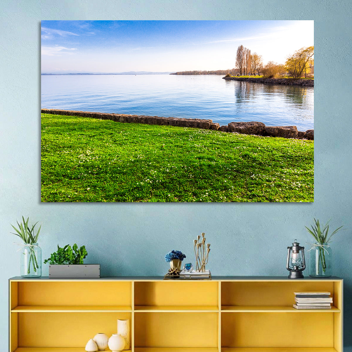 Lake Neuchatel Meadow Wall Art