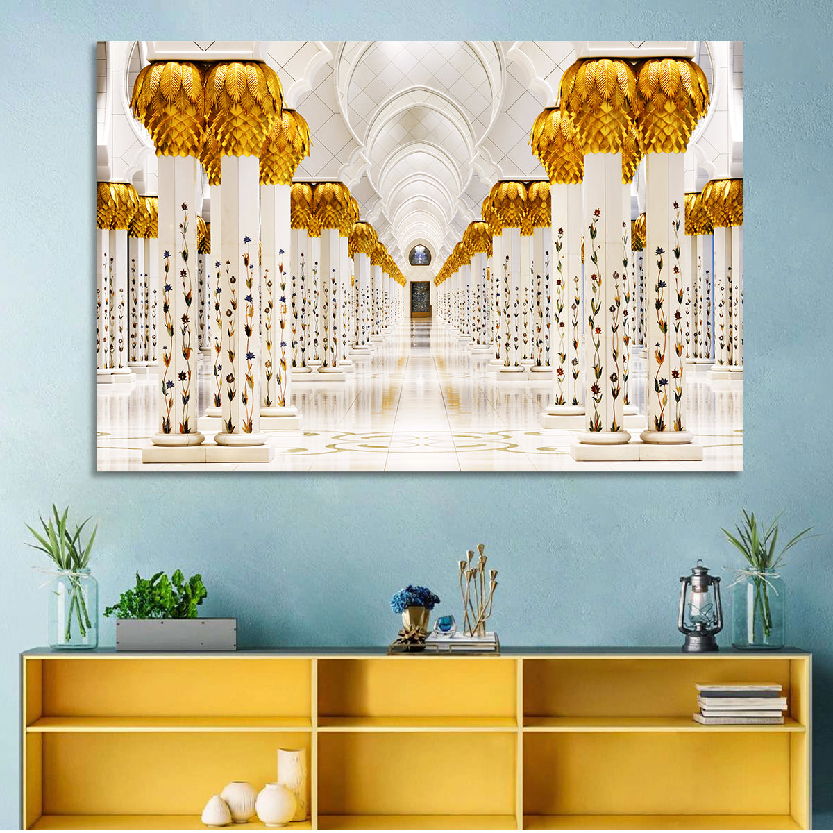 Sheikh Zayed Grand Mosque Colonnade Wall Art