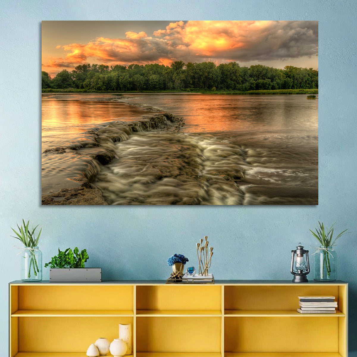 Maumee River Sunset Wall Art