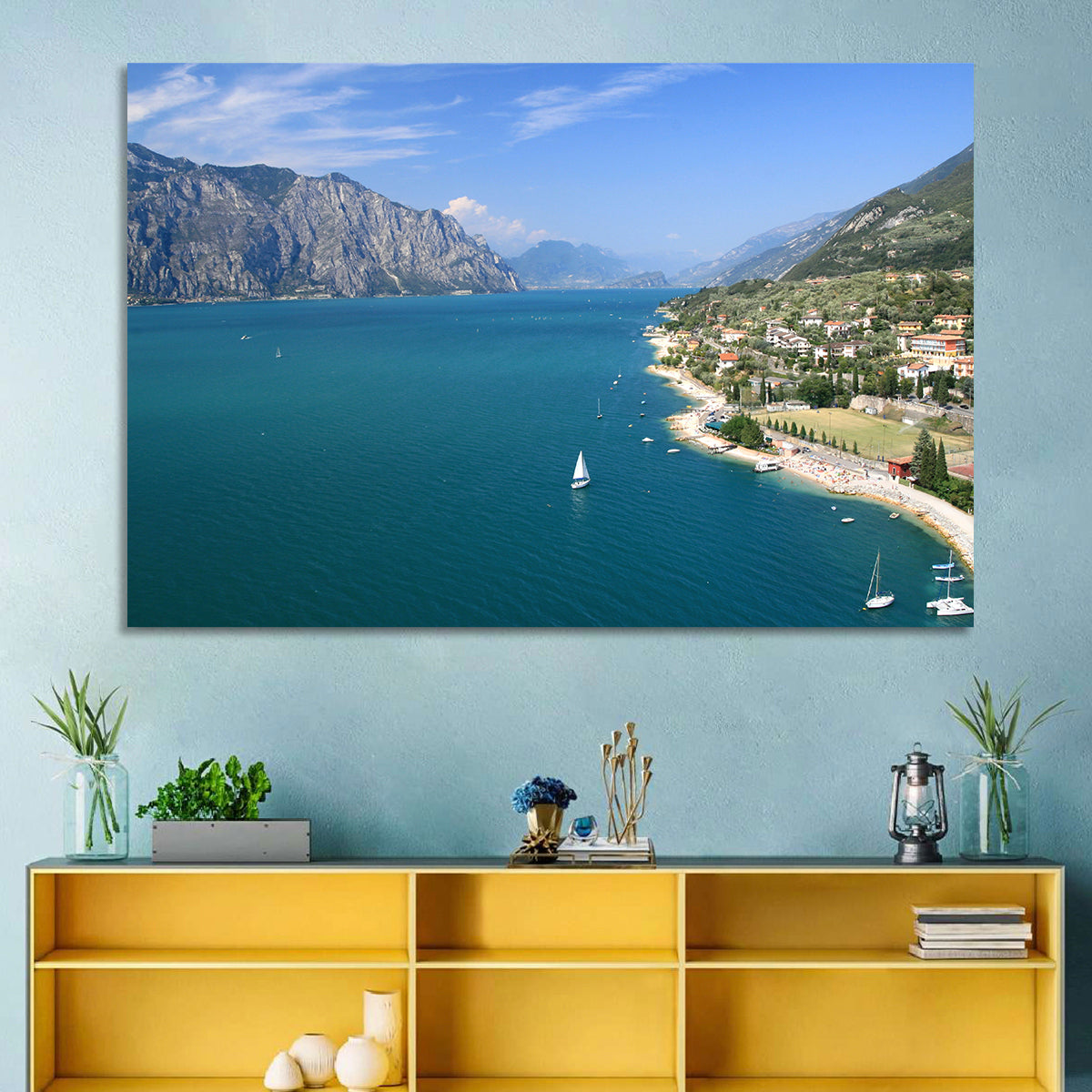 Malcesine, Lake Garda Wall Art in a room, landscape