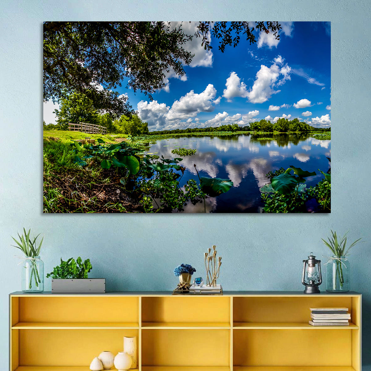 Brazos Bend Lake Reflection Wall Art
