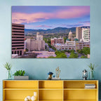 Boise Downtown at Golden Hour Wall Art