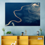 Sunlit Meander of the Amazon River Wall Art