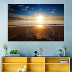 Sunrise Over Rippling Sand Wall Art