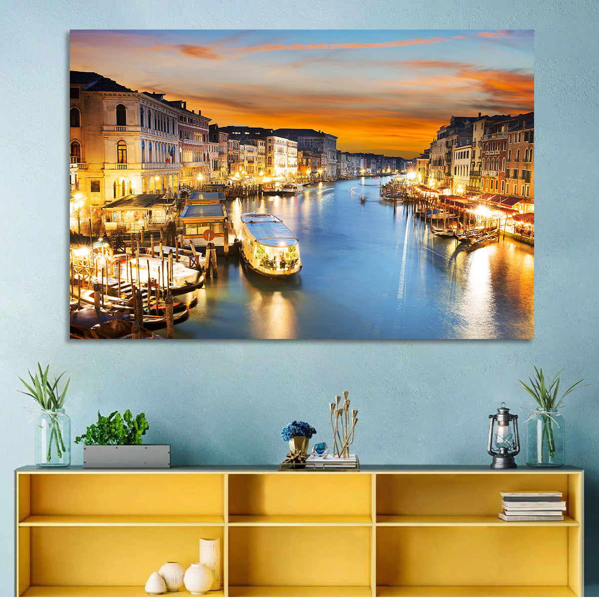 Venice Grand Canal at Dusk Wall Art