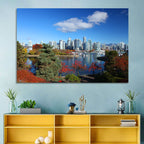Vancouver Autumn Skyline Wall Art