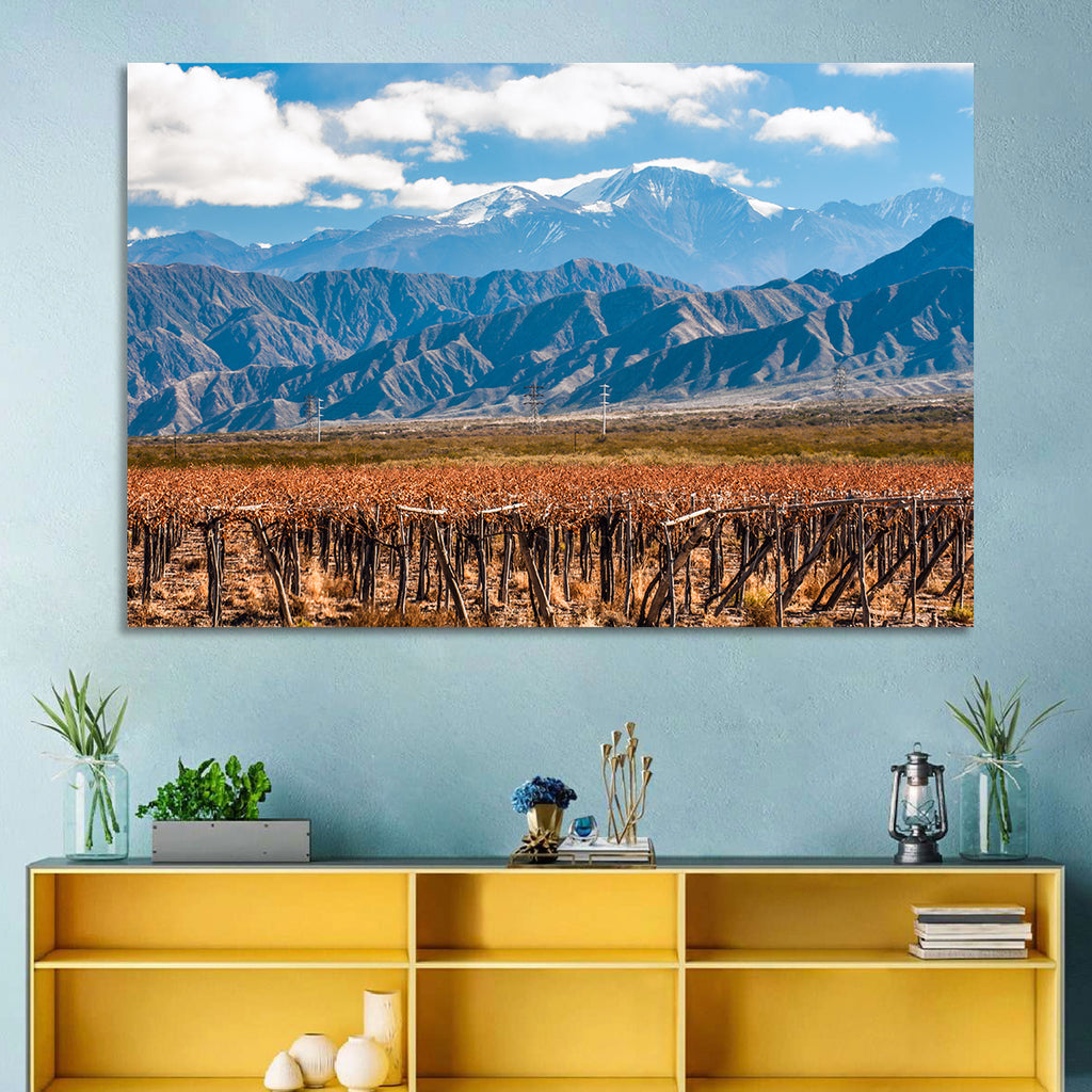Vineyard Below Aconcagua Wall Art
