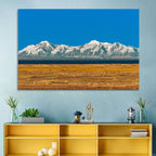 Snow-capped Peaks Over Lake Titicaca Wall Art