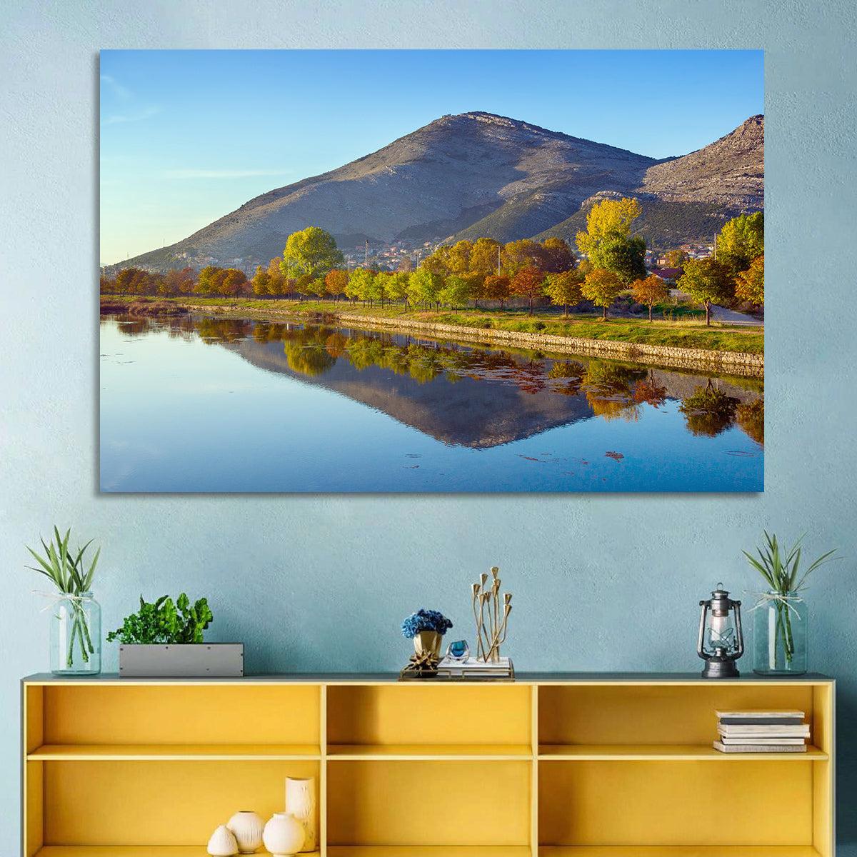 Trebišnjica River Reflection, Trebinje Wall Art