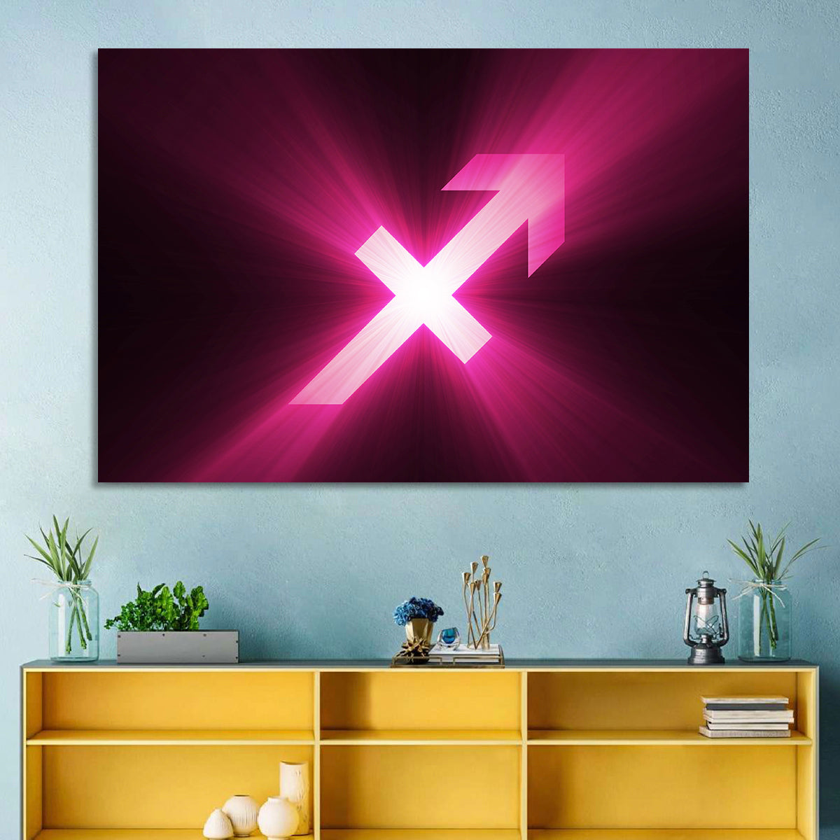 Cosmic Sagittarius Symbol Wall Art