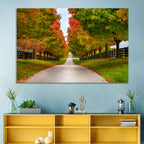 Tree-lined Farm Lane, Kentucky Wall Art