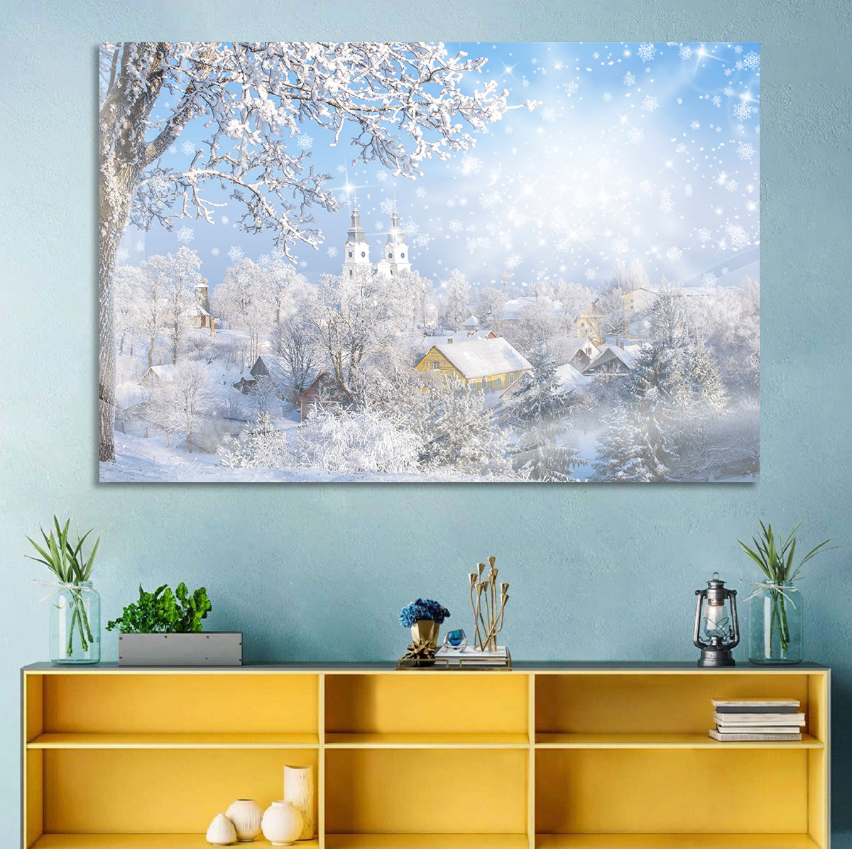Frosted Village Wall Art