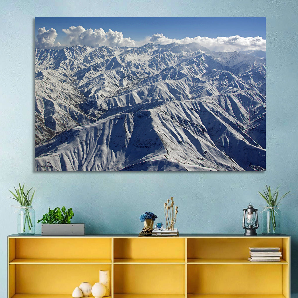 Snow-capped Afghan Mountains Wall Art