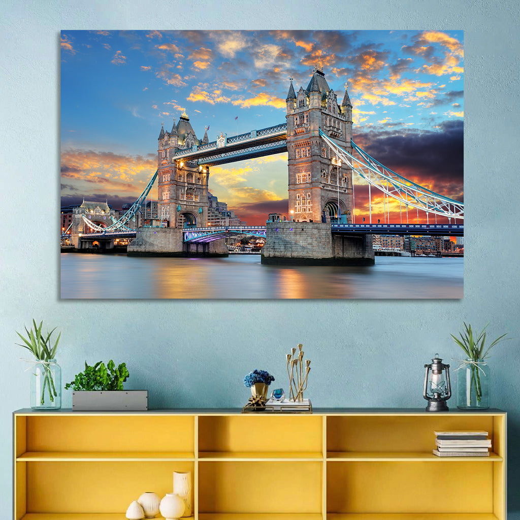 Tower Bridge at Sunset Wall Art