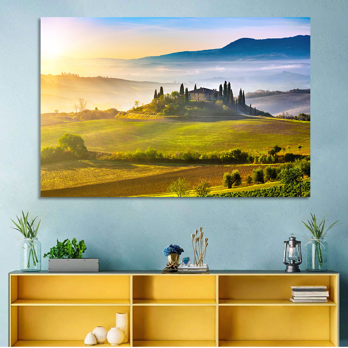 Tuscan Morning Landscape Wall Art