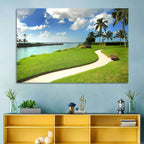 Tropical Coastal Pathway Wall Art