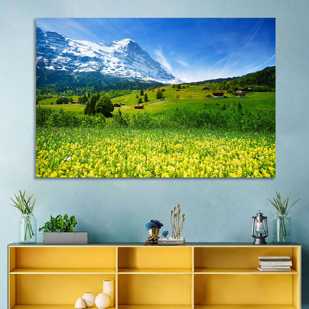 Alpine Wildflower Meadow Wall Art