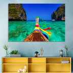 Maya Bay Long-tail Boat Wall Art