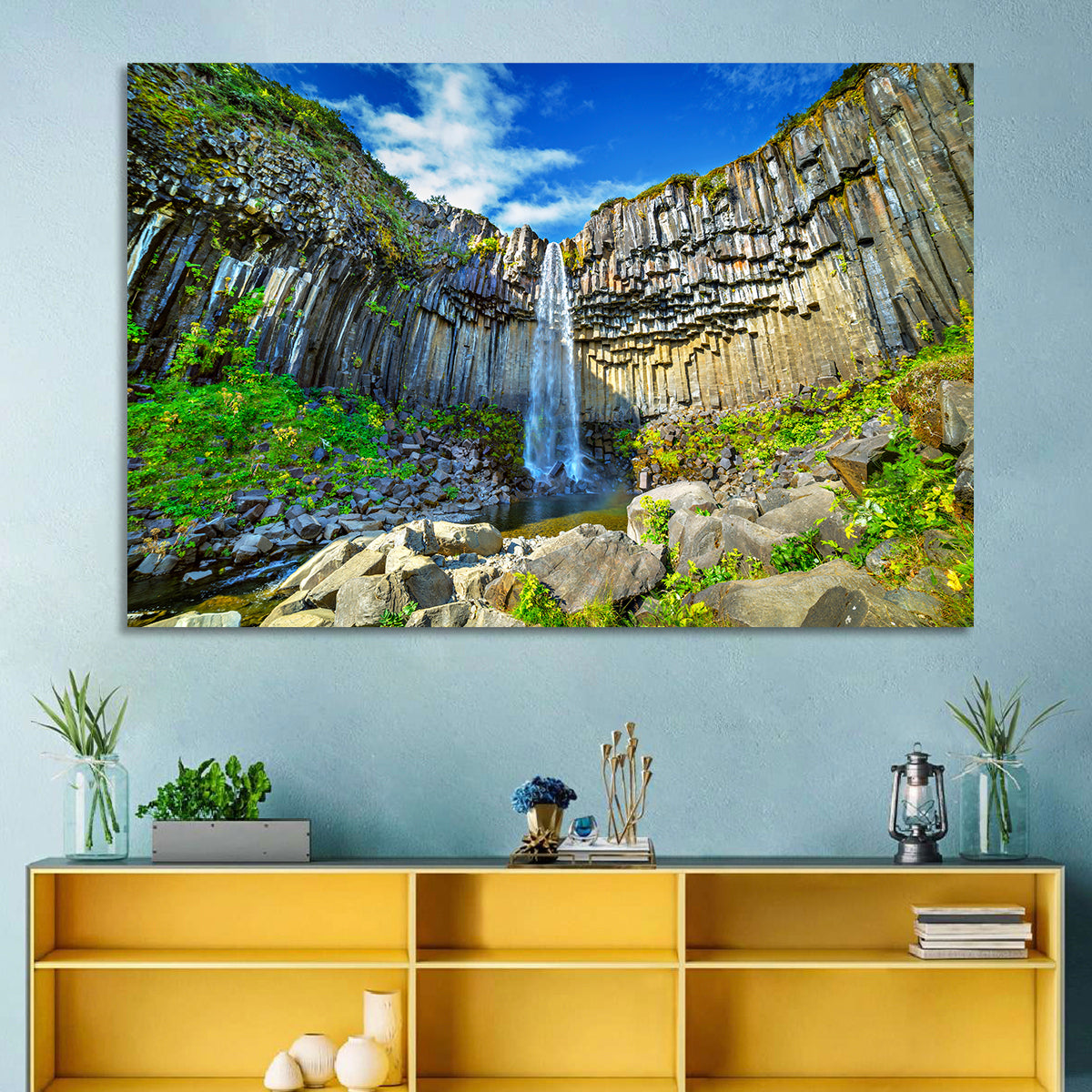 Svartifoss Basalt Falls Wall Art